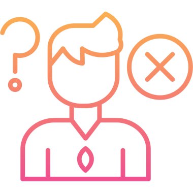 soru işareti vektör simgesi modern basit illüstrasyon