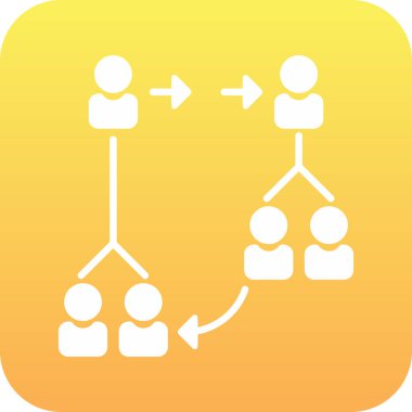 Bir grup insanın vektör çizimi