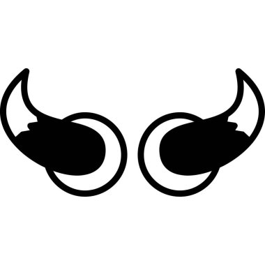 Siyah gözlüklerin vektör simgesi.