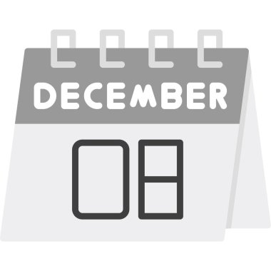 Takvim simgesi tasarımı, vektör illüstrasyonu