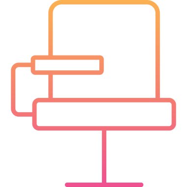 Mobilya simgesinin vektör illüstrasyonu