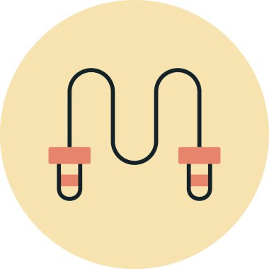 Kablo. Web simgesi basit illüstrasyon