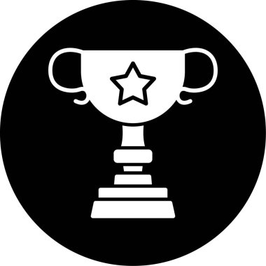 Kupa. Web simgesi basit illüstrasyon