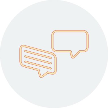 Konuşma baloncukları ikon vektör çizimi