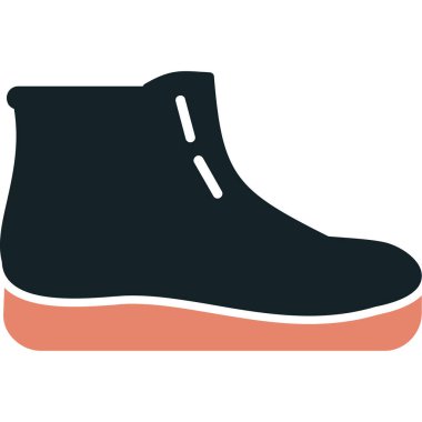 ayakkabı düz biçim ikon vektör tasarımı