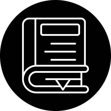 Kitap simgesinin vektör illüstrasyonu
