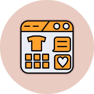 Bir kalp simgesinin vektör illüstrasyonu