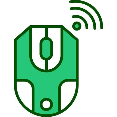 Wifi router simgesi renk ana hatları vektörü