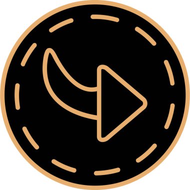 Vektör müzik simgesi illüstrasyonu