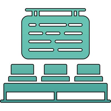 Modern bir simgenin vektör illüstrasyonu