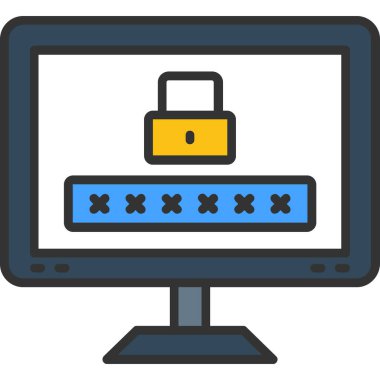 Kolayca düzenleyebilen ve düzenleyebilen Veri Güvenlik Vektörü simgesi