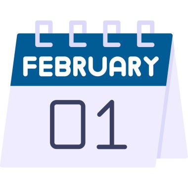 Takvim simgesi tasarımı, vektör illüstrasyonu