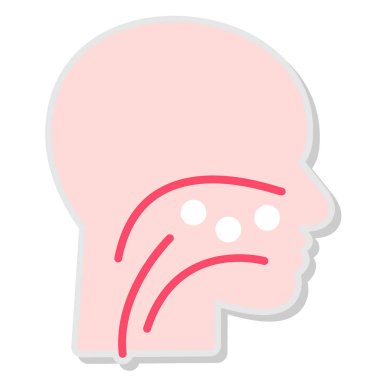 Beyin. Web simgesi basit illüstrasyon