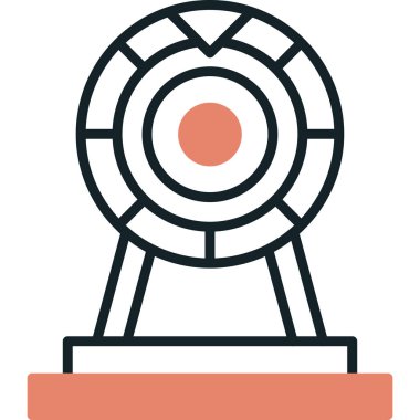 Hedef. Web simgesi basit illüstrasyon