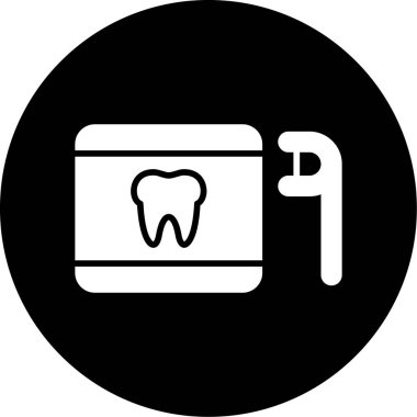 diş simgesi vektör illüstrasyonu