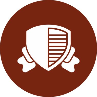 kalkan simgesi, vektör illüstrasyonu