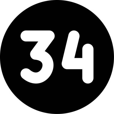 Beyaz arkaplanda 3 numaralı simge. vektör illüstrasyonu.