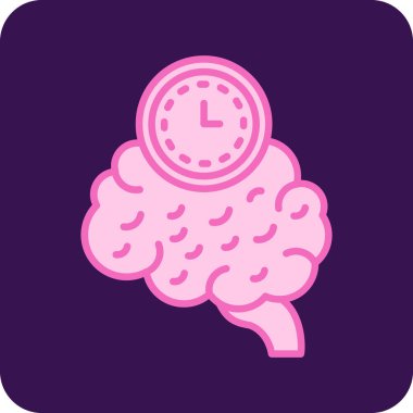 Beyin. Web simgesi basit illüstrasyon