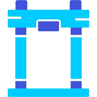 Yedek kulübesi Web simgesi basit illüstrasyon