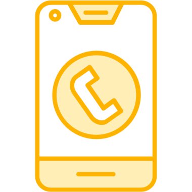 - Telefon. Web simgesi basit illüstrasyon