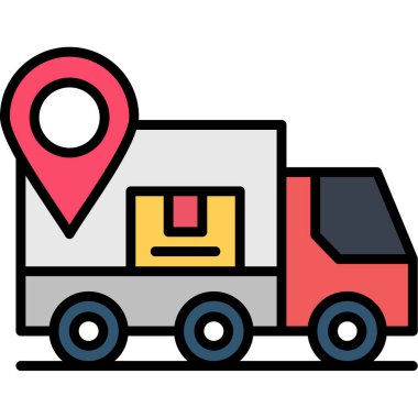 dağıtım konumu haritası simgesi