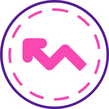 Ok. Web simgesi basit illüstrasyon