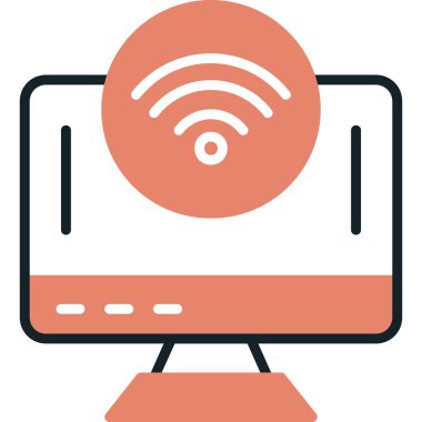 Bilgisayar simgesi. vektör illüstrasyonu