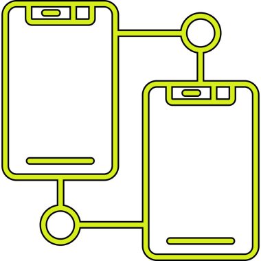 akıllı telefon simgesi vektör illüstrasyonu