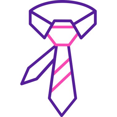 Kravat. Web simgesi basit illüstrasyon