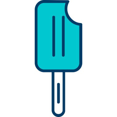 dondurma simgesi, vektör illüstrasyonu