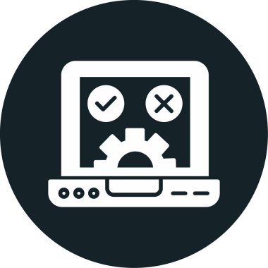 Moda tasarım arkaplanındaki bilgisayar izleme simgesi