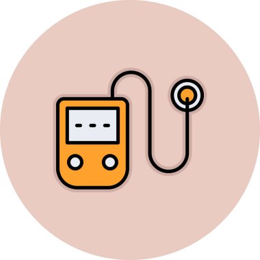 Bir güç simgesinin vektör illüstrasyonu