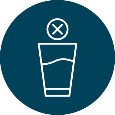 içki ikonu vektör illüstrasyonu