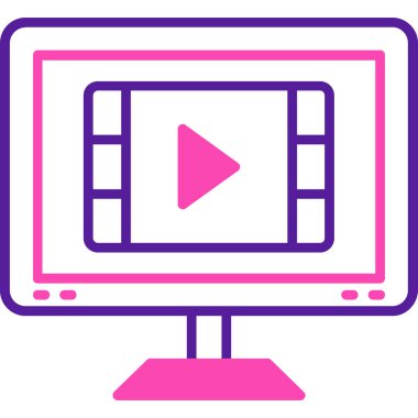 Bilgisayar ekranı. Basit tasarım