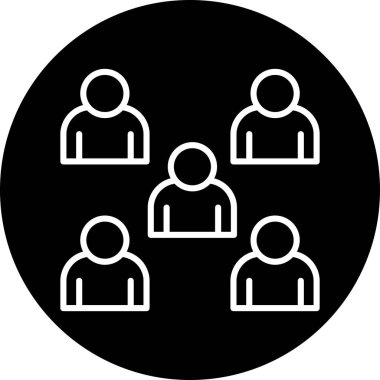 insanlar simge vektör illüstrasyonu