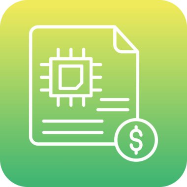 Dolar işaretinin vektör illüstrasyonu