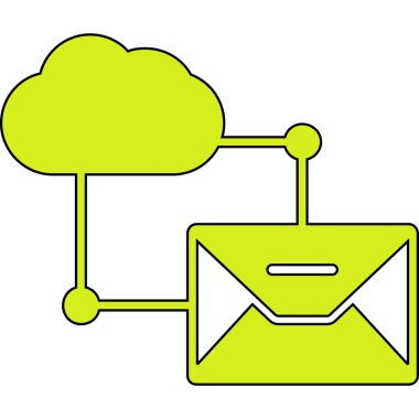 E- posta simgesinin vektör illüstrasyonu