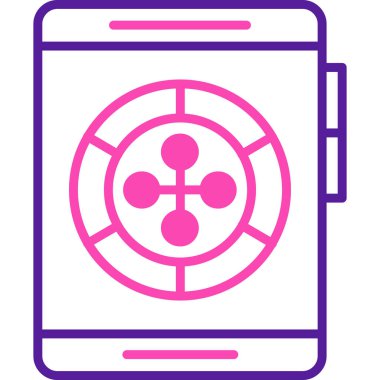 akıllı telefon simgesi vektör illüstrasyonu