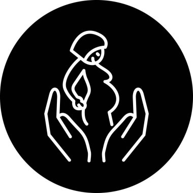 Bir bebeğin vektör illüstrasyonu