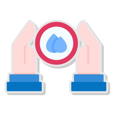 Damla su vektör simgesi