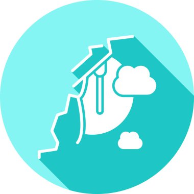 Bir ev simgesinin vektör illüstrasyonu