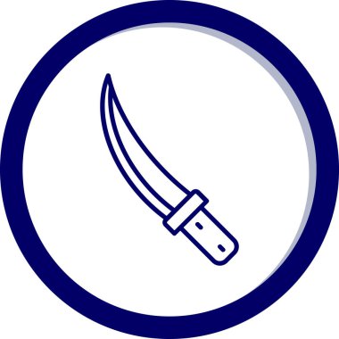 Bıçak ikonu. vektör illüstrasyonu