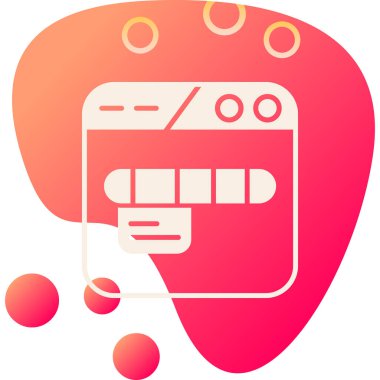 Beyin. Web simgesi basit illüstrasyon