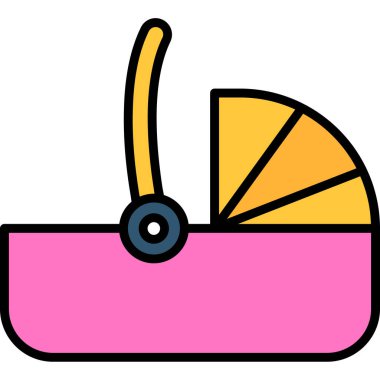 yaz ve plaj vektör resimleme simgesi