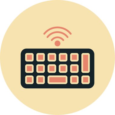 wifi düz ikon vektör çizimi