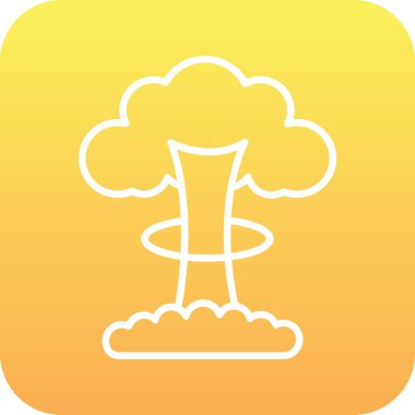 Bir ağaç simgesinin vektör illüstrasyonu