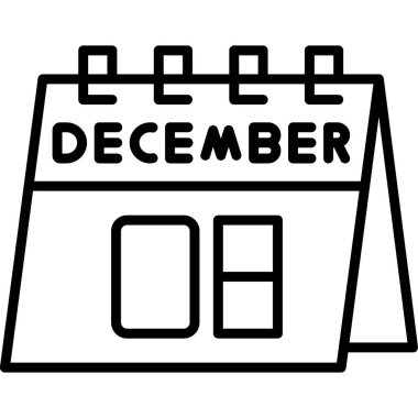 Takvim simgesi, vektör çizimi