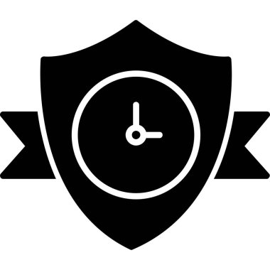 Alarm saat simgesi, basit tasarım illüstrasyonu