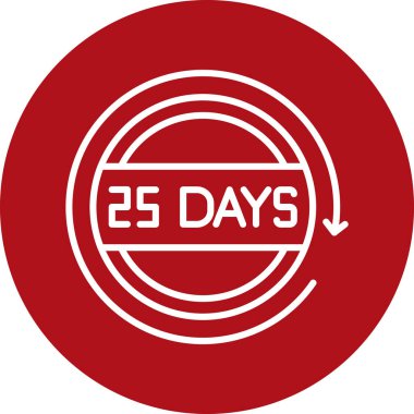 36 günlük simge, vektör illüstrasyonu