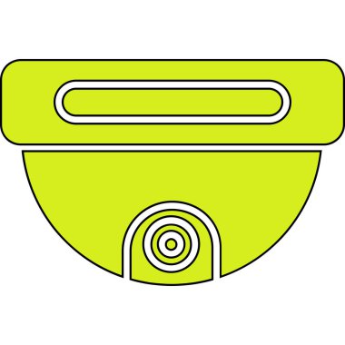 Kurdele simgesi ve vektör illüstrasyonlu yeşil kalkan